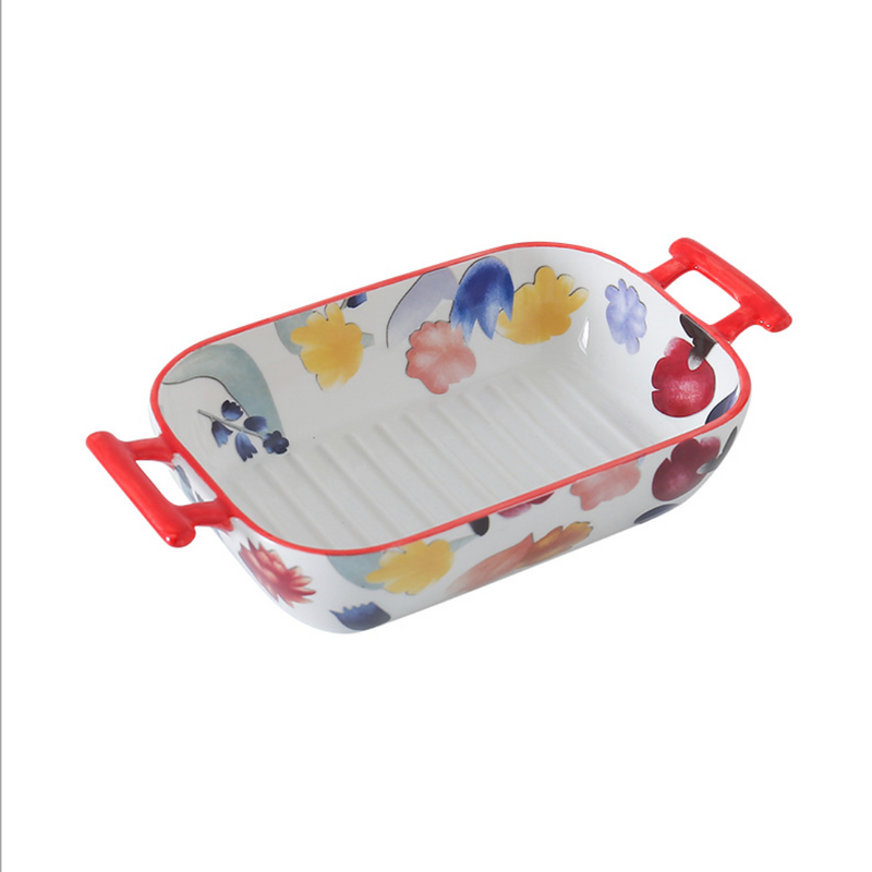 Floral Baking Deep Dish - Baking Dish