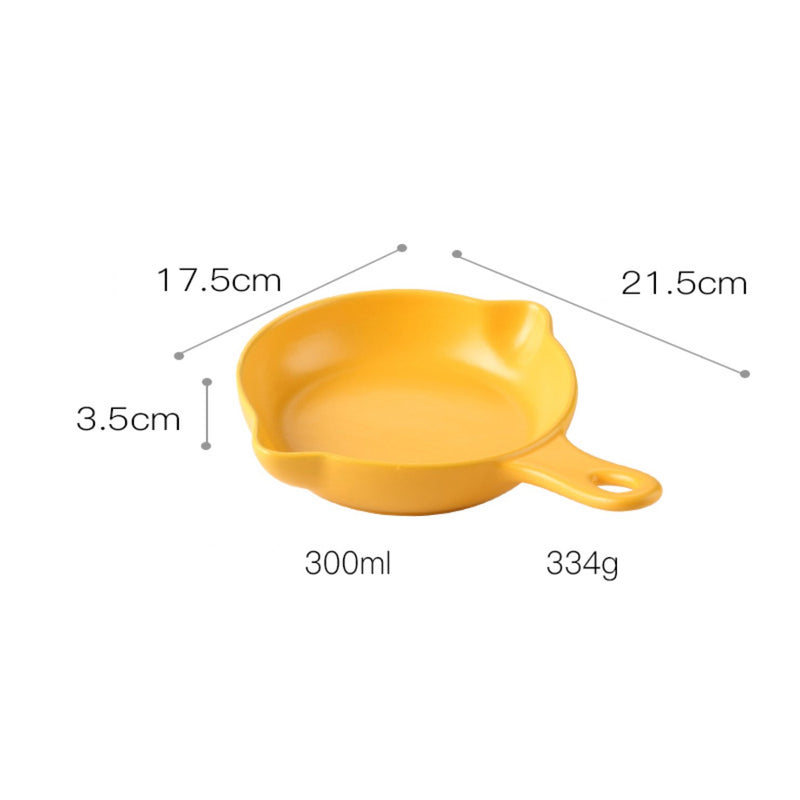 Yellow Ceramic Dish With Handle - Ceramic platter, serving platter, fruit platter | Plates for dining table & home decor