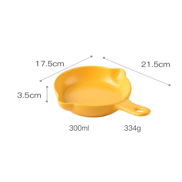 Yellow Ceramic Dish With Handle - Ceramic platter, serving platter, fruit platter | Plates for dining table & home decor