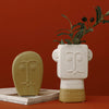 Ceramic Face Vase - Flower vase for home decor, office and gifting | Room decoration items