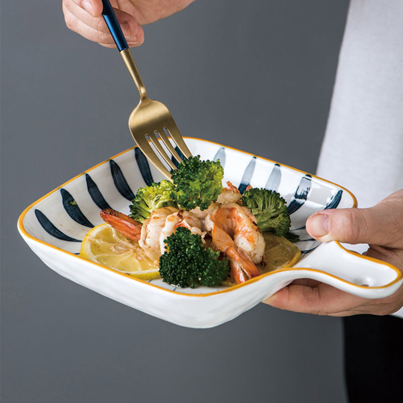 Ceramic Plate With Handle Nitori - Ceramic platter, serving platter, fruit platter | Plates for dining table & home decor