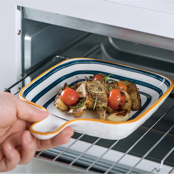 Ceramic Plate With Handle Nitori - Ceramic platter, serving platter, fruit platter | Plates for dining table & home decor