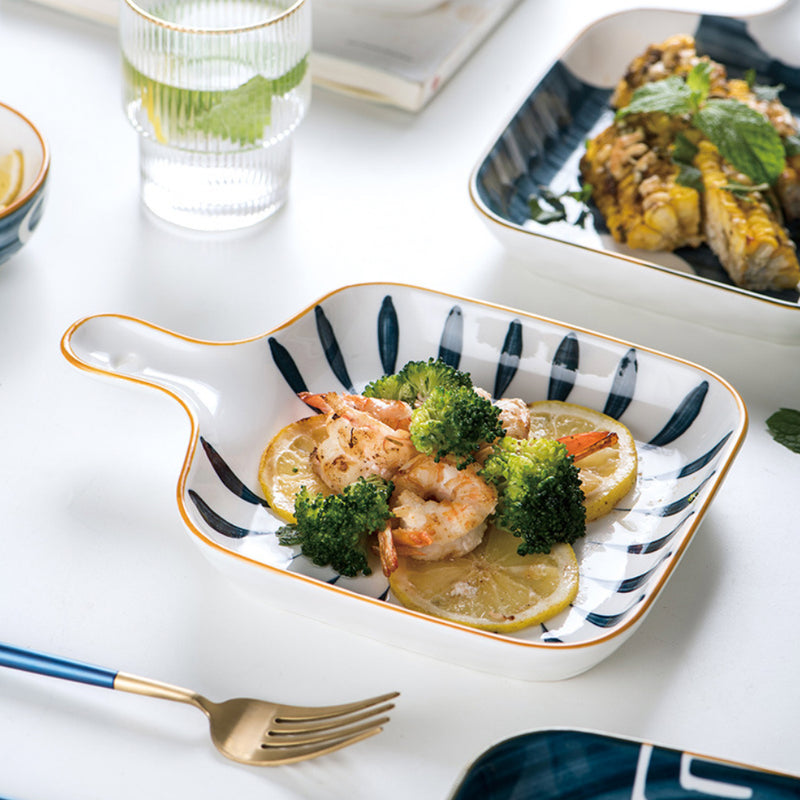 Ceramic Plate With Handle Nitori - Ceramic platter, serving platter, fruit platter | Plates for dining table & home decor