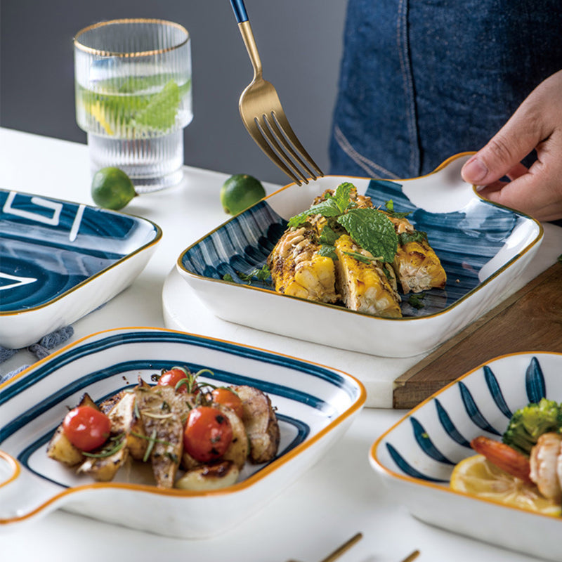 Ceramic Plate With Handle Nitori - Ceramic platter, serving platter, fruit platter | Plates for dining table & home decor