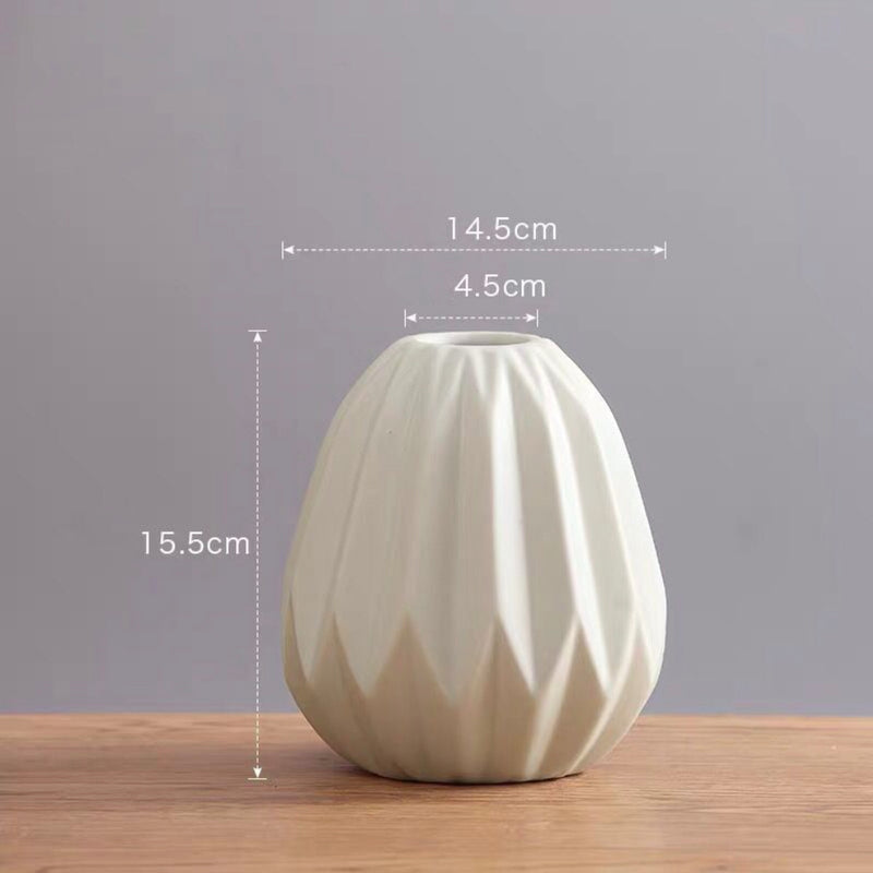 Ceramic Pot - Flower vase for home decor, office and gifting | Room decoration items