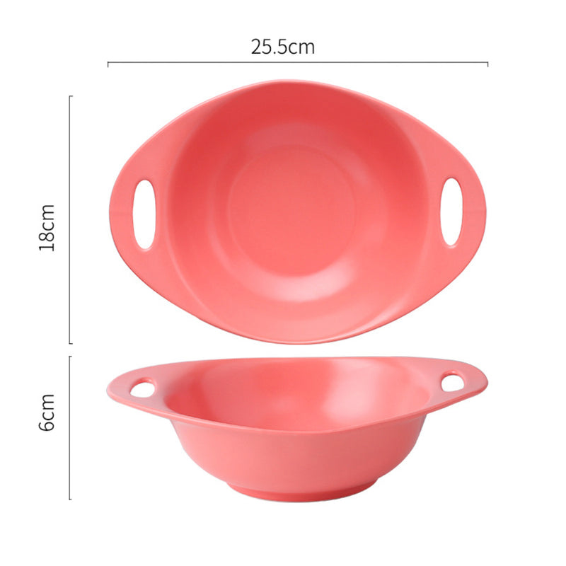 Baking Bowl With Handles Large - Bowl, ceramic bowl, serving bowls, noodle bowl, salad bowls, bowl with handle, baking bowls | Bowls for dining table & home decor