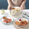 Chip And Dip Plate - Serving plate, snack plate, momo plate, plate with compartment | Plates for dining table & home decor