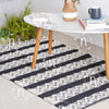Clover Black and White Rug