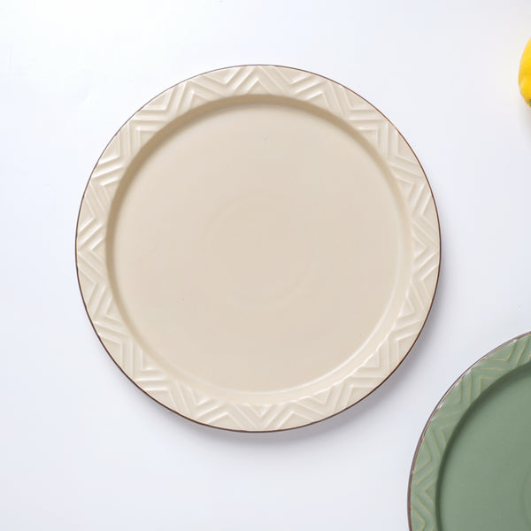 Coloured Dinner Plate - Serving plate, snack plate, ceramic dinner plates| Plates for dining table & home decor
