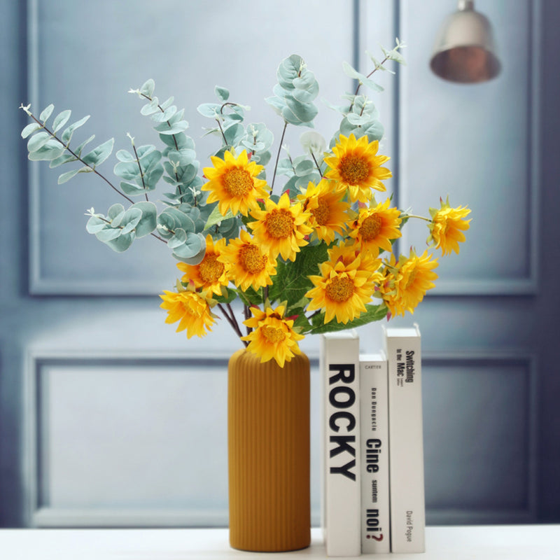 Colourful Sunflower - Artificial flower | Home decor item | Room decoration item
