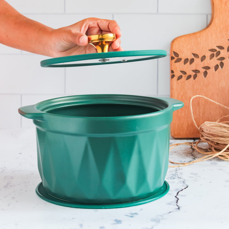 Cooking Pot with Lid Green - Cooking Pot