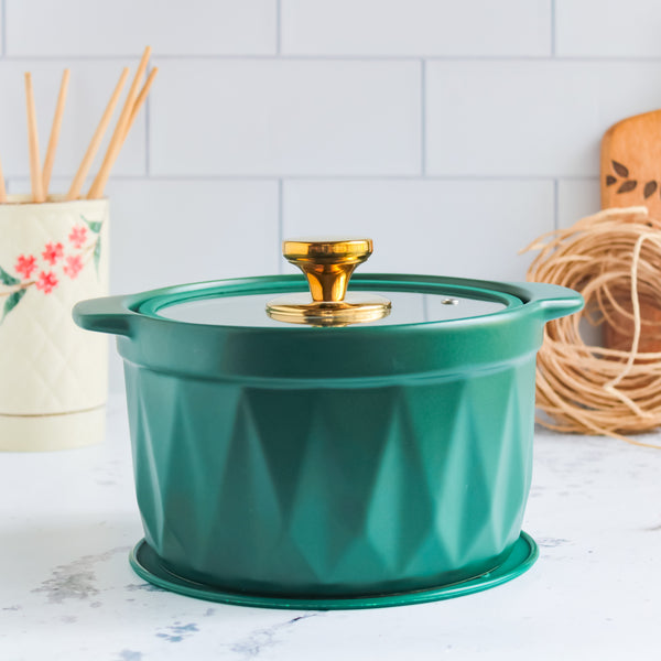 Cooking Pot with Lid Green - Cooking Pot