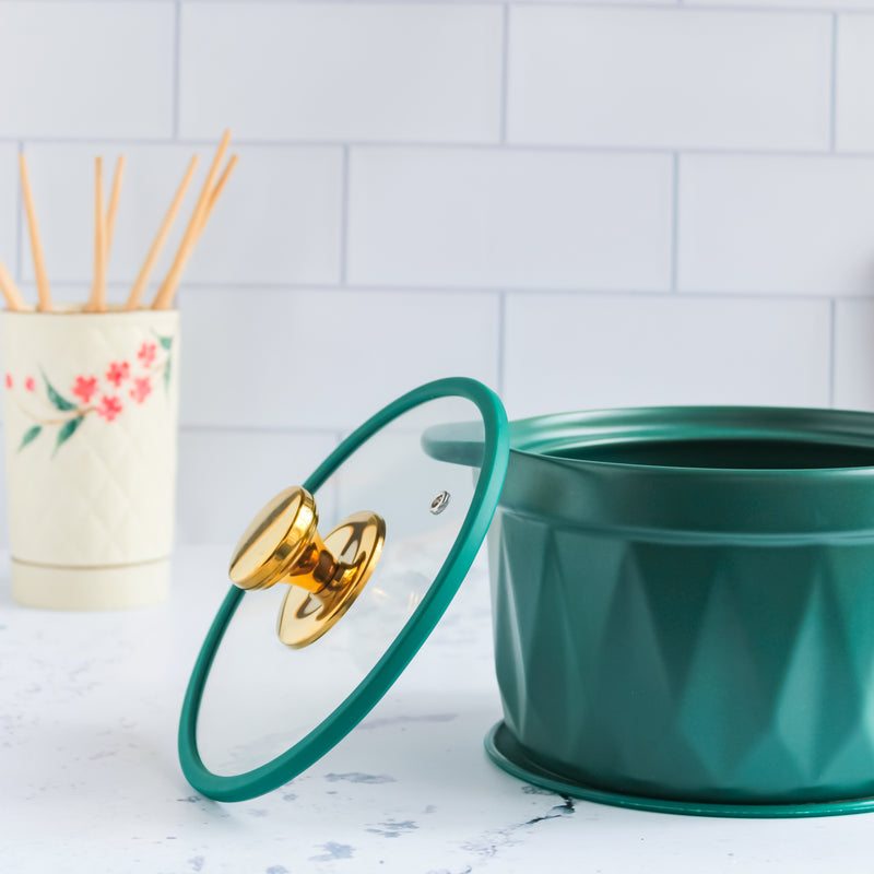 Cooking Pot with Lid Green - Cooking Pot