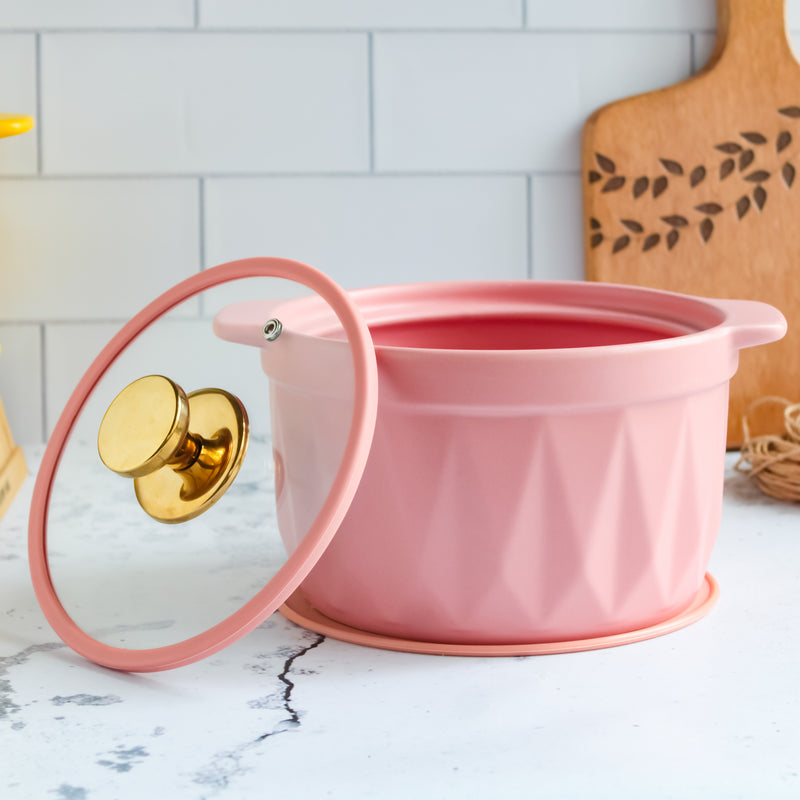 Cooking Pot with Lid Pink - Cooking Pot