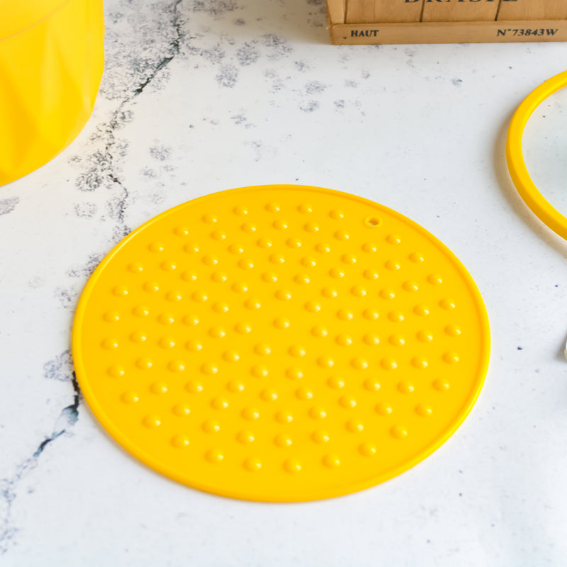 Cooking Pot with Lid Yellow - Cooking Pot