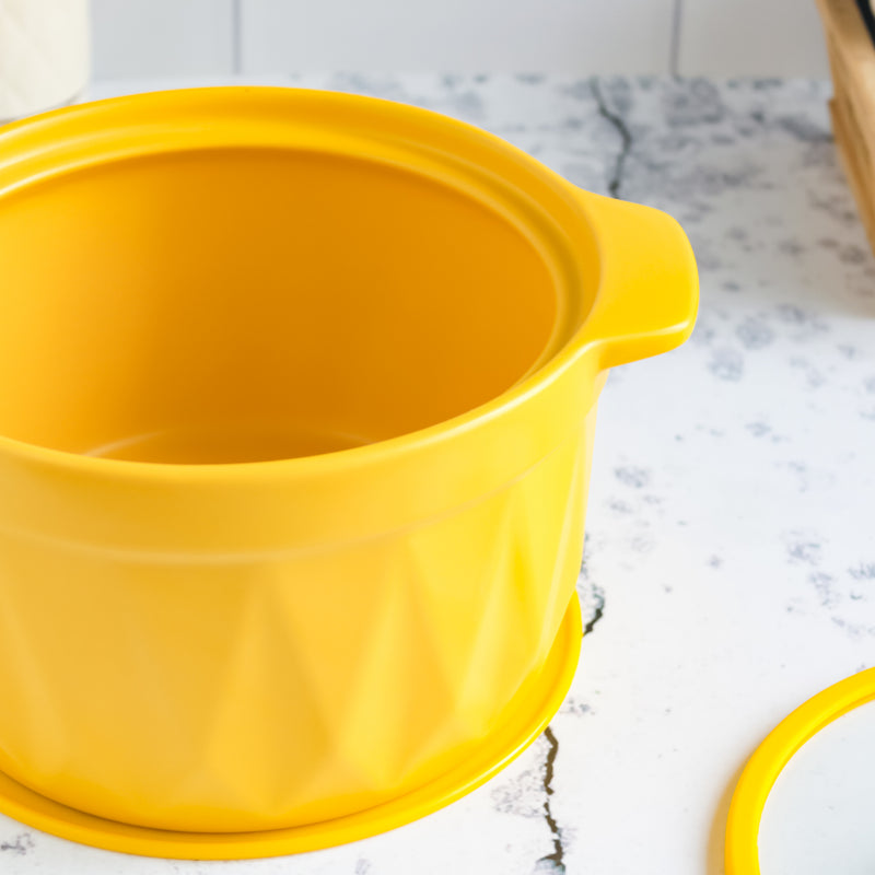 Cooking Pot with Lid Yellow - Cooking Pot