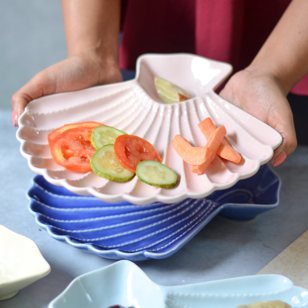 Coral Platter - Ceramic platter, serving platter, fruit platter | Plates for dining table & home decor