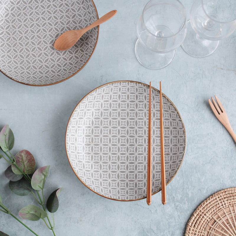 Engraved Plate - Serving plate, pasta plate, lunch plate, deep plate | Plates for dining table & home decor