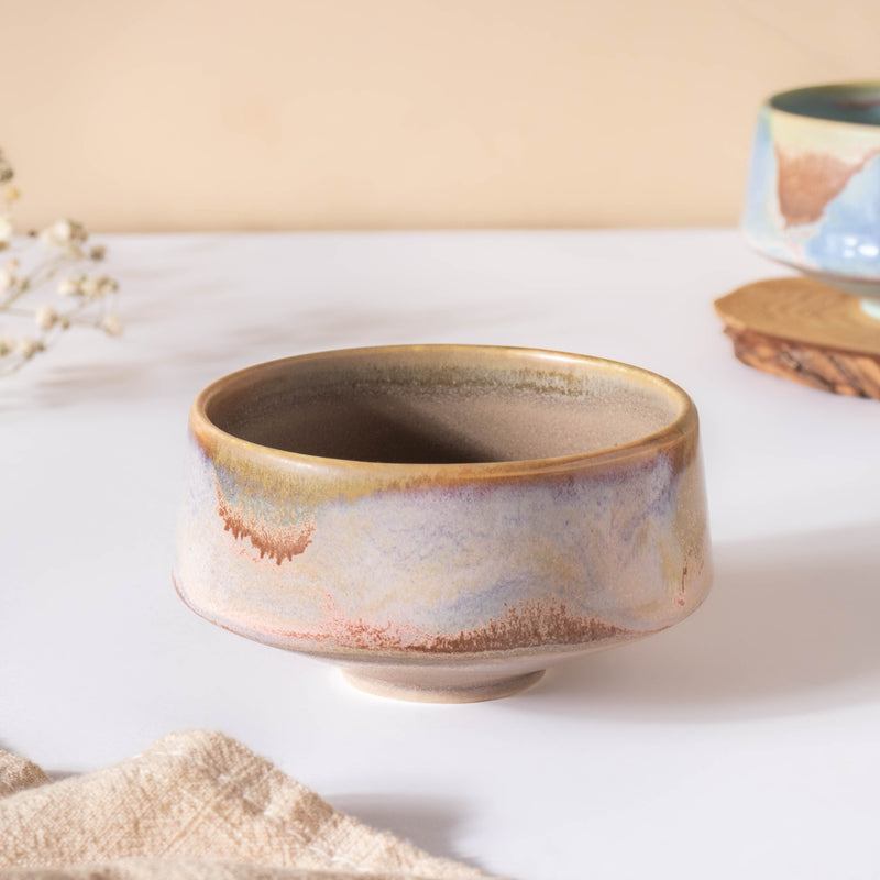 Small Beige Ombre Dip Bowl 100 ml - Bowl, ceramic bowl, dip bowls, chutney bowl, dip bowls ceramic | Bowls for dining table & home decor 