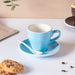 Glazed Ceramic Blue Cup Set 150 ml- Tea cup, coffee cup, cup for tea | Cups and Mugs for Office Table & Home Decoration