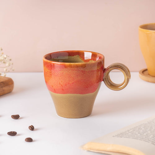Rustic Bicolour Cup 200 ml- Tea cup, coffee cup, cup for tea | Cups and Mugs for Office Table & Home Decoration