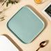 Ceramic Mint Square Dinner Plate - Serving plate, rice plate, ceramic dinner plates| Plates for dining table & home decor