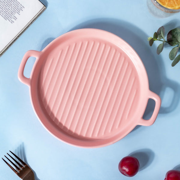 Pink Oven Plate Large