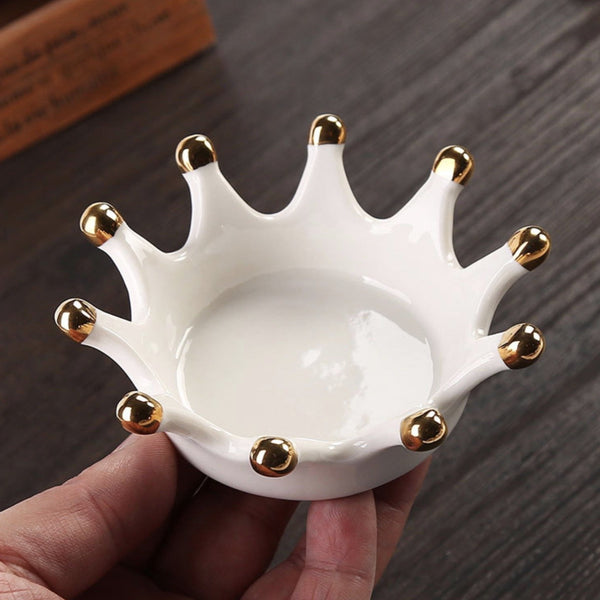 Crown Bowl - Serving plate, small plate, snacks plates | Plates for dining table & home decor