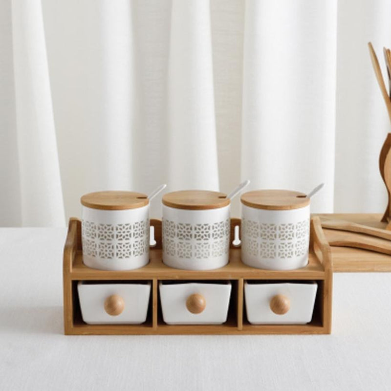 Ceramic Spice Jar Set - Jar