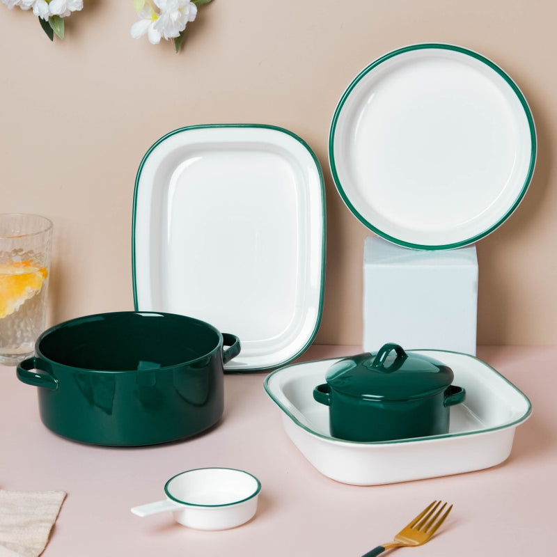 Green Toujours 21 Piece Pasta Snack Set For 6