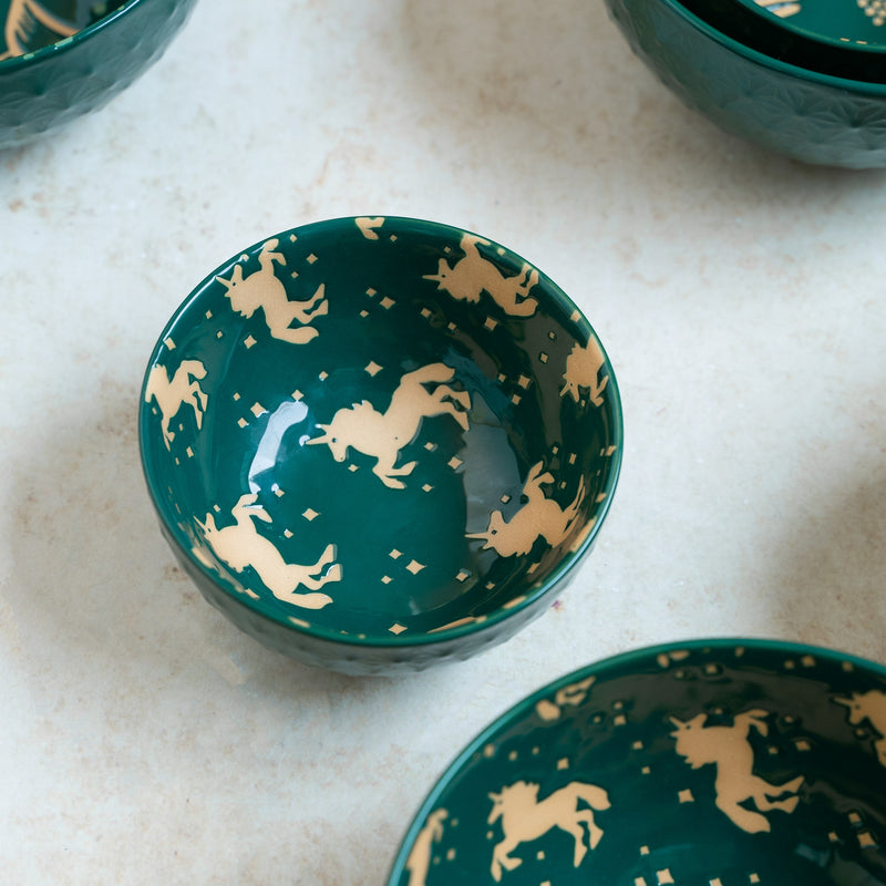 Natura Bowls Green - Bowl, ceramic bowl, serving bowls, noodle bowl, salad bowls, bowl for snacks, large serving bowl | Bowls for dining table & home decor