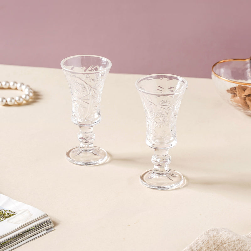 Designed Small Stemmed Glass Set of 2