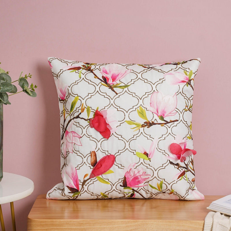 Fuchsia Fantasia Cushion Cover 16 inch