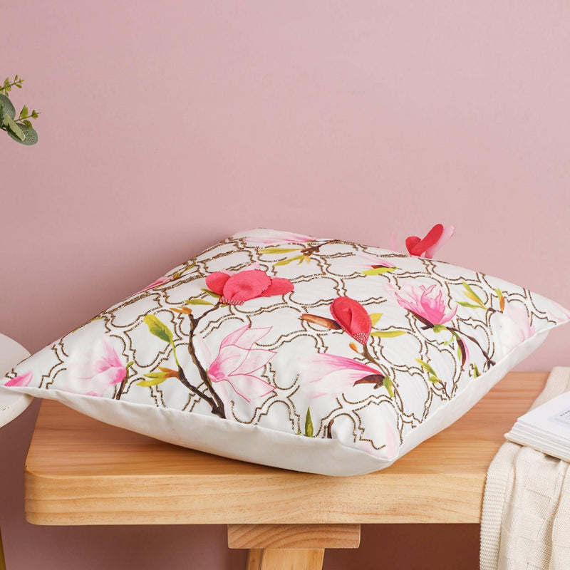 Fuchsia Fantasia Cushion Cover 16 inch