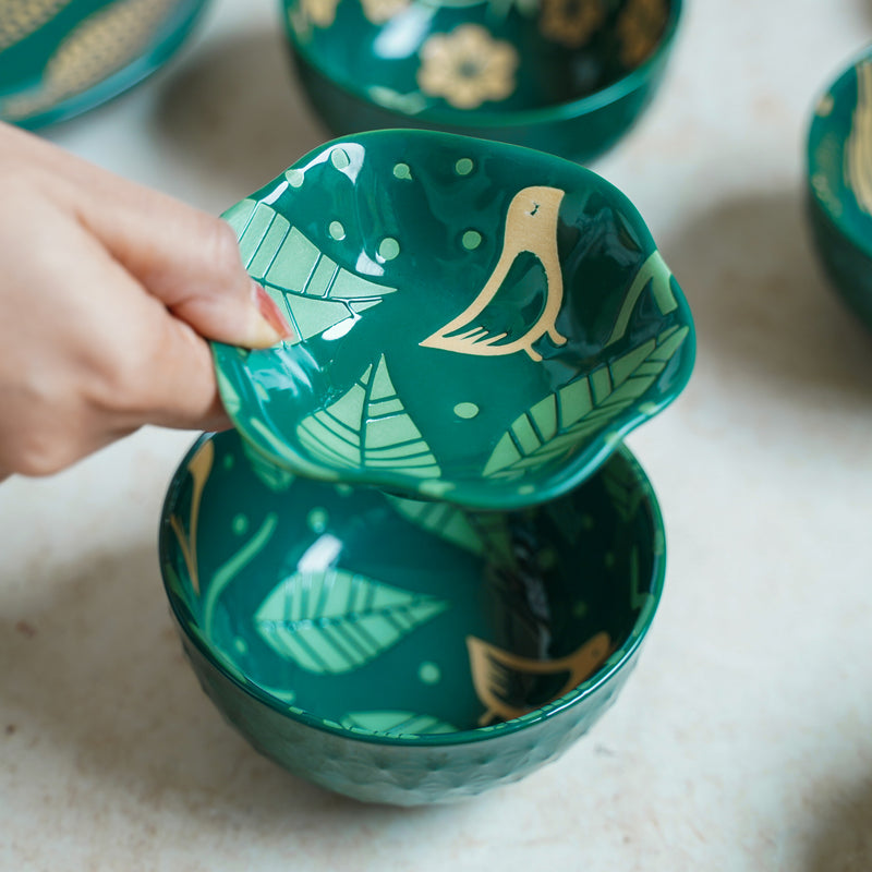 Small Plate Green - Serving plate, small plate, snacks plates | Plates for dining table & home decor