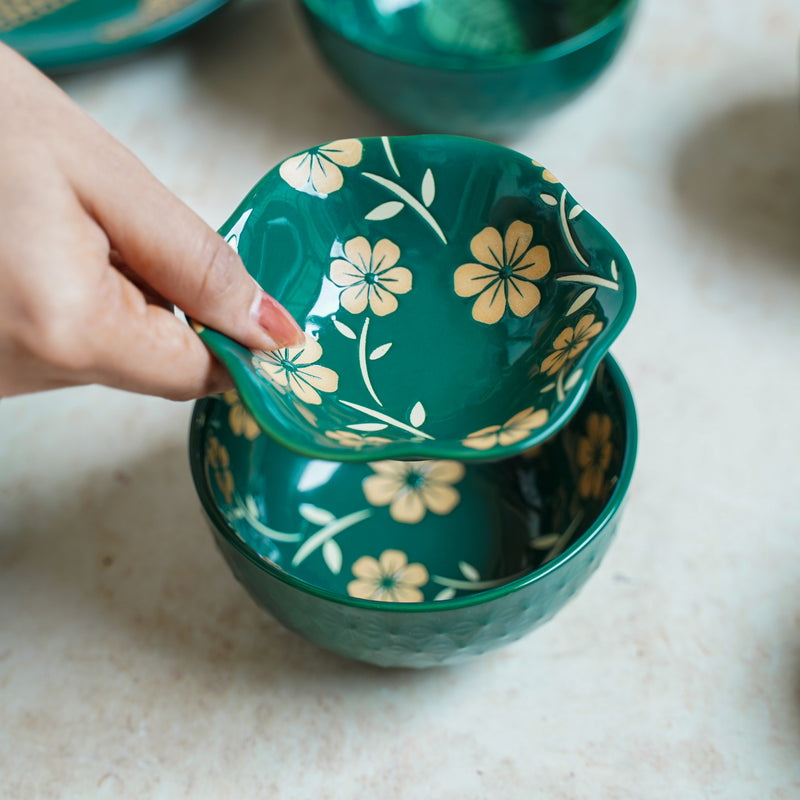Small Plate Green - Serving plate, small plate, snacks plates | Plates for dining table & home decor