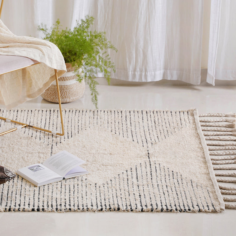 Beige Rug for Living Room
