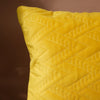 Eclectic Rectangle Velvet Cushion Cover Yellow 12x18 inch