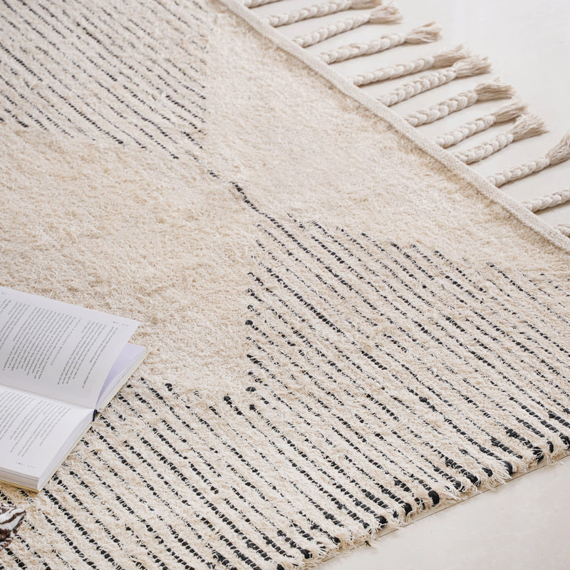Beige Rug for Living Room
