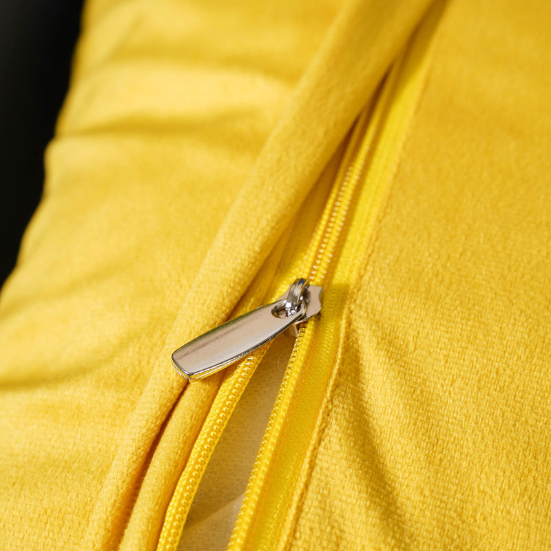 Geometric Sunshine Yellow Cushion Cover 16 inch