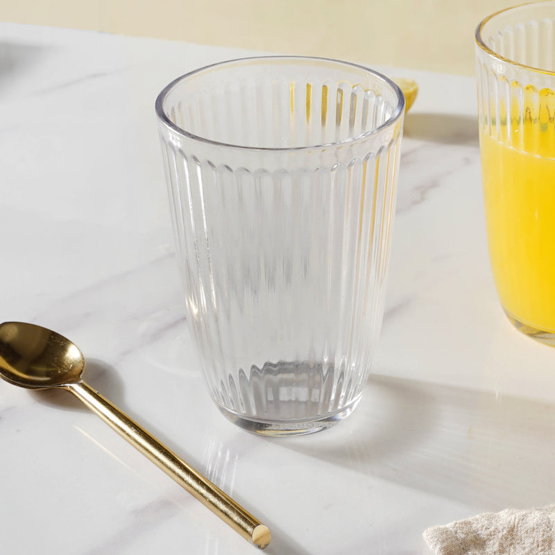 Transparent Drinking Glass Set of 2