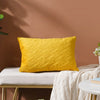Eclectic Rectangle Velvet Cushion Cover Yellow 12x18 inch