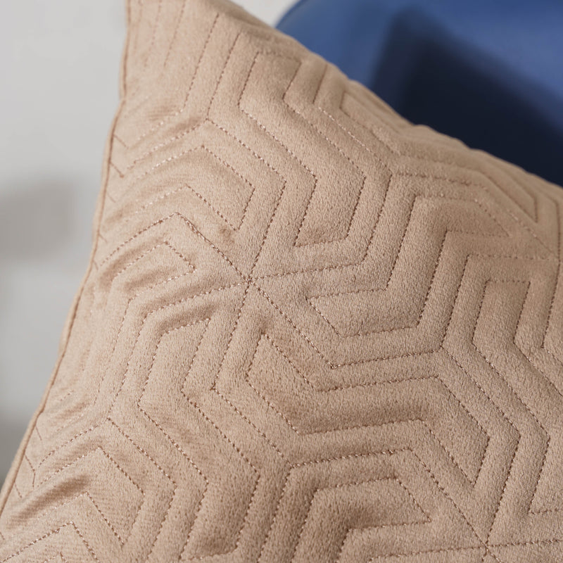 Beige Abstract Cushion Cover 16 inch