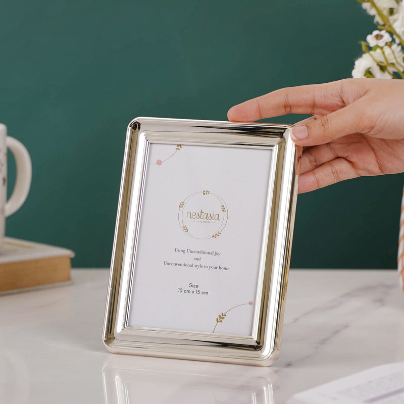 Glazed Silver Photo Frame - Picture frames and photo frames online | Room decoration items