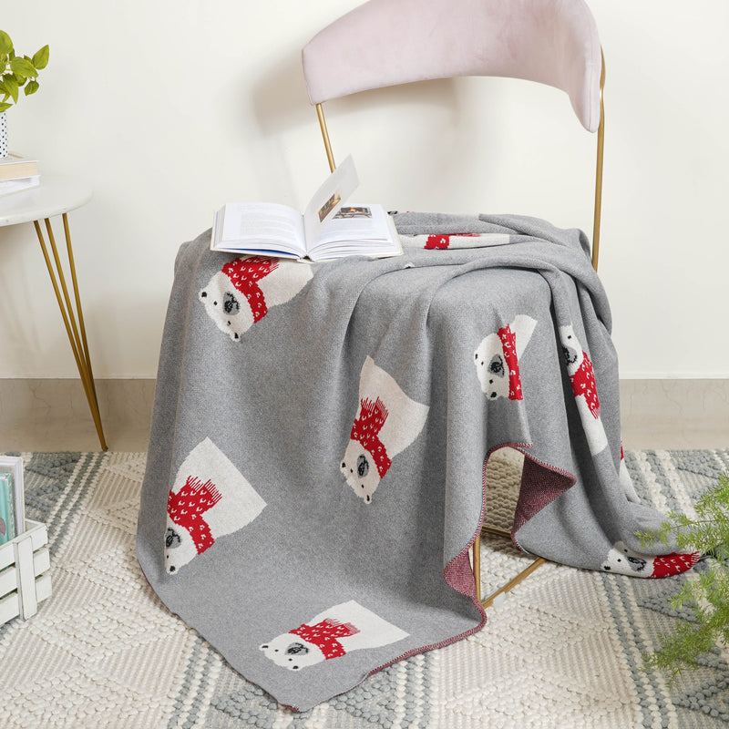 Grey Throw Cover