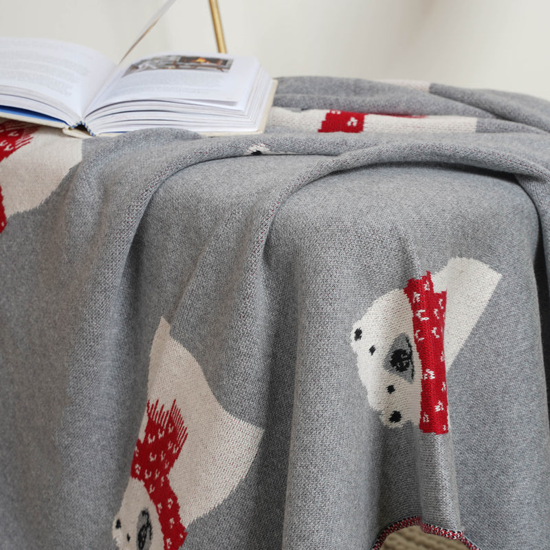 Grey Throw Cover