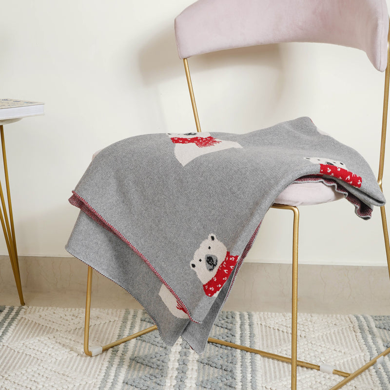 Grey Throw Cover