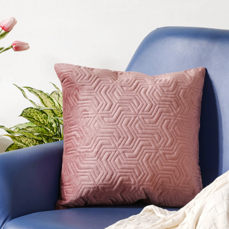 Mauve Abstract Cushion Cover 16 inch