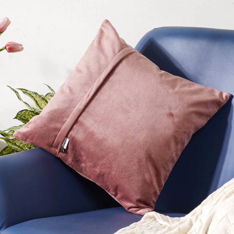 Mauve Abstract Cushion Cover 16 inch