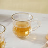 Transparent Tea Mug Set of 2- Tea cup, coffee cup, cup for tea | Cups and Mugs for Office Table & Home Decoration